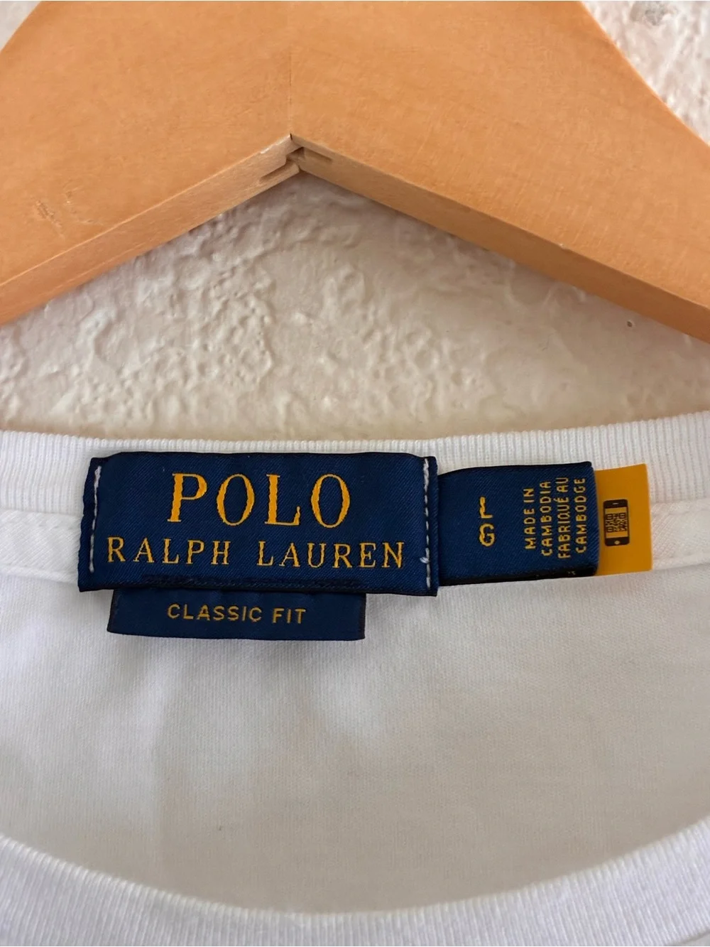 Polo Ralph Lauren | like new white cotton crew neck long sleeve emblem t-shirt